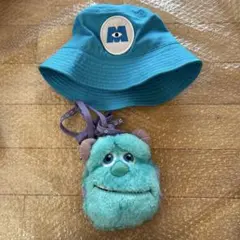 ディズニー　バケットハット　帽子　パスケース　モンスターズインク　サリー