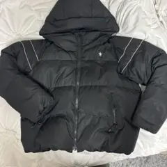 CONVERSE TOKYO フード付きダウンジャケット ブラック