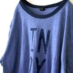 アンビル INDY ロゴ Tシャツ XL ブルー 青 古着