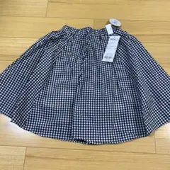 新品☆エニファム　ギンガムチェックフレアスカート100〜110