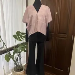 い*え様 着物リメイク　短めトップス　難あり