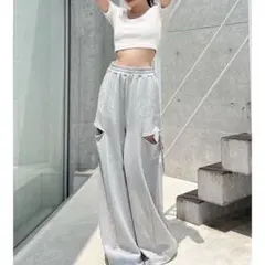 スウェットワイドパンツ ワイドパンツ
