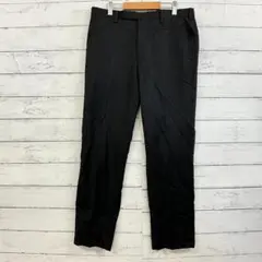 美品 バーバリーブラックレーベル 黒 スラックス M チェック 刻印ボタンのサムネイル