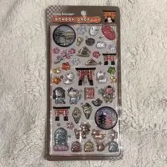 【正規品】 ボンボンドロップシール 和柄 古都めぐり 旧柄