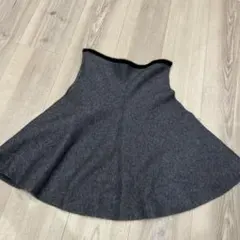 ザラ　ZARA フレアミニスカート　ミニスカート　グレー