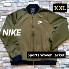 ■NIKE■大きめ■春秋■ウーブン ジャケット■カーキ■ユニセックス■MA1