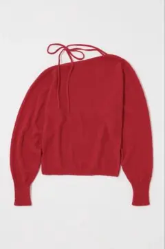 MOUSSY ONE SHOULDER ニットトップス