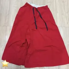 スカートズボン　赤