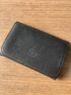 IL BISONTE★イルビゾンテ　レザー 名刺入れ　ネイビー