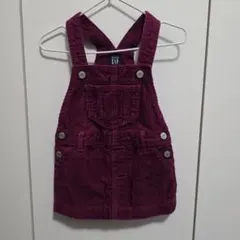baby GAP バーガンディ コーデュロイオーバーオール