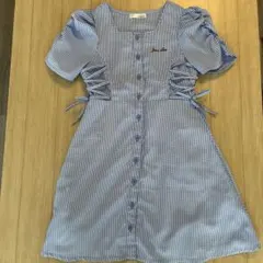 JENNIlove ギンガムチェックワンピース　140cm 水色