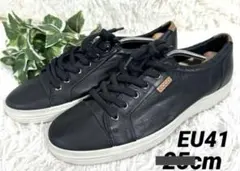 ecco レザースニーカー ブラック メンズ靴のサムネイル
