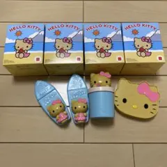 新品 未使用マクドナルド ハッピーセット日焼けキティ第一弾3点コンプリート＋1点