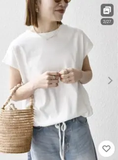 シップスエニィ　フレンチスリーブTシャツ