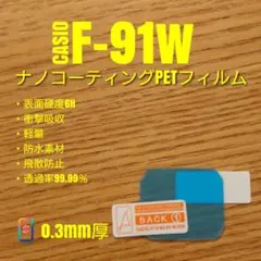 CASIO F-91W【ナノコーティングPETフィルム】いち
