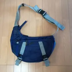 オニツカタイガーネイビーメッセンジャーバック使用品ネイビー