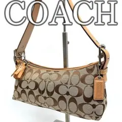 なっちゃん様コーチ　アクセサリーポーチ　ワンショルダー　シグネチャー　ベージュ