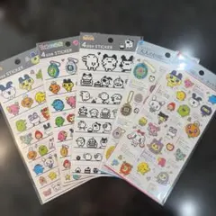 たまごっち　大人の図鑑シール2種　4サイズステッカー3種　計5枚