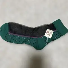 ドットパターン グリーンソックス 22.0-24.5cm