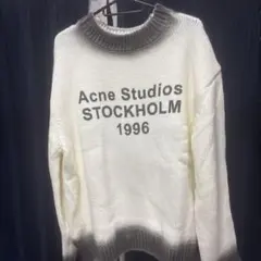 Acne Studios ニット セーター ホワイト グレー Lのサムネイル