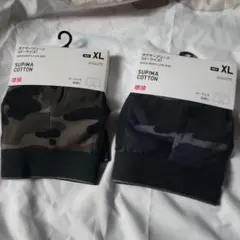 UNIQLO スーピマコットンボクサーブリーフ XL 迷彩 2枚セット