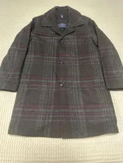 TOMMY HILFIGER ウールチェックコート