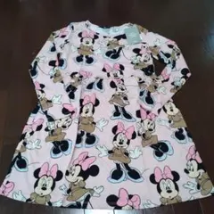 エイチアンドエム　130 140 ミニーちゃん　ワンピース　長袖　ミッキー