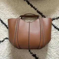 スウェード ハンドバッグ