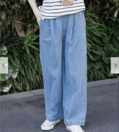 M新品タグ付き　FORK&SPOON　綿麻デニムパンツ　アーバンリサーチドアーズ