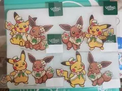 ポケパーク カントー限定　ステッカー ピカチュウ イーブイ　4枚セット