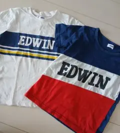 【激安値！早い者勝ち】EDWIN Tシャツ 2枚セット 130cmのサムネイル