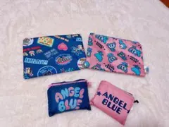 ANGEL BLUE ポーチ、エコバッグ4点セット
