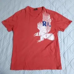90s ポロ ラルフローレン 刺繍ロゴ イーグル 鷲 プリント 半袖 Tシャツ