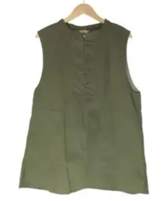 studio clip ヴィンテージワークベストLサイズ　カーキ