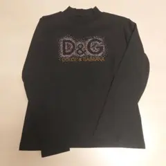D&G ブラック 長袖 Tシャツキラキラゴルフにも普段使いにも！人気です！のサムネイル