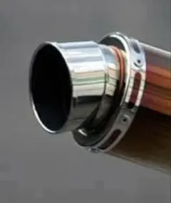 ★中古品 チタンマフラーサイレンサー 60.5 汎用品 Amazon | チタン焼き風 スリップオン マフラーサイレンサー 61mm