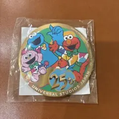 USJ 25周年 セサミストリート 缶バッジ