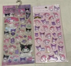 国内正規品　サンリオ　マイメロ　クロミ　クリアキャンディシール　ぷくっとシール