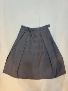 コムサ　グレー　チェックスカート　9号