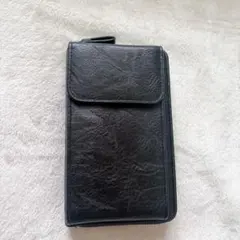 ⭐︎スマホショルダー スマホポーチ レディース ブラック　ショルダー付き