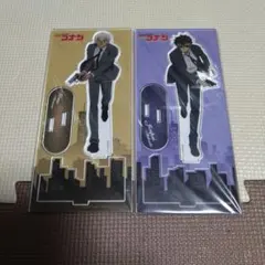 【名探偵コナン】描き下ろし「追跡中」アクリルスタンド　安室透 松田陣平 セット