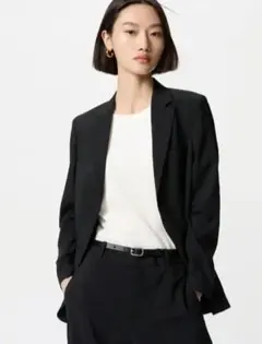 【美品】感動ジャケット リラックスフィット ブラック M