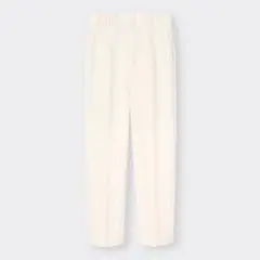【完売品／美品】GU ハイウエストテーパードパンツBZ オフホワイト Sサイズ