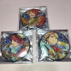 あんスタ 星之所向缶バッジ 月永レオ　鳴上嵐　朱桜司