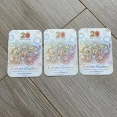 ダッフィー カラフルハピネス　シール3枚