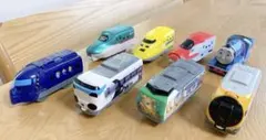 ハッピーセット 電車新幹線とトーマスの鉄道玩具8点セット