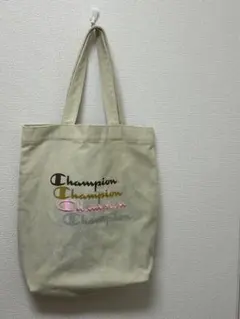 Champion　トートーバッグ　手提げバッッグ　コットンバッグ　ベージュのサムネイル