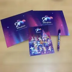 香港ディズニーランド 20周年記念 メモ帳とボールペンセット - メルカリ