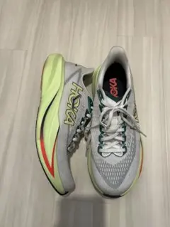 HOKA MACH 7 ランニングシューズ グレー/イエロー/レッド