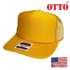 OTTOメッシュキャップ　イエロー 山吹色　トラッカーキャップ　無地